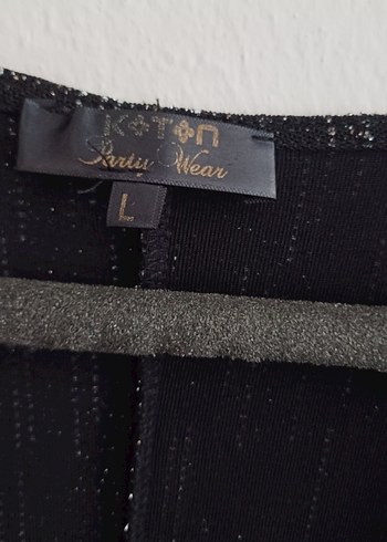 Kolsuz Siyah Piliseli Midi Elbise - Görsel 6