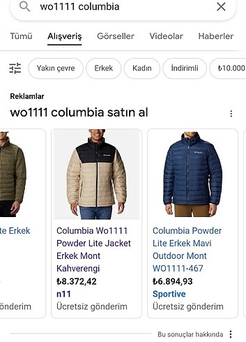 Columbia ERKEK MONT (ORJİNAL) - Görsel 4