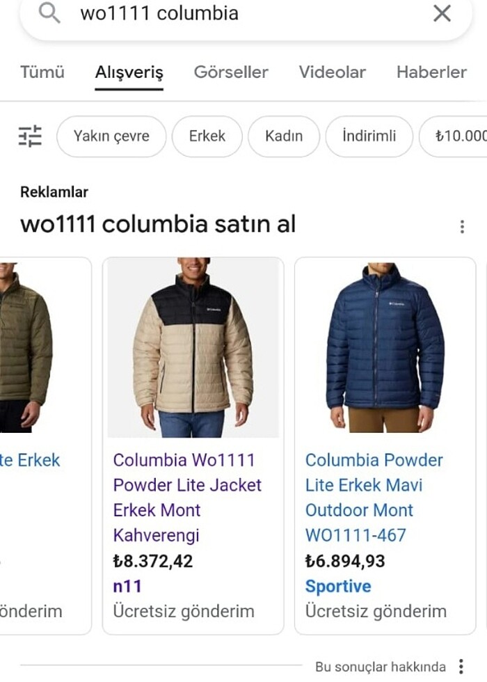 Columbia ERKEK MONT (ORJİNAL) - Görsel 4