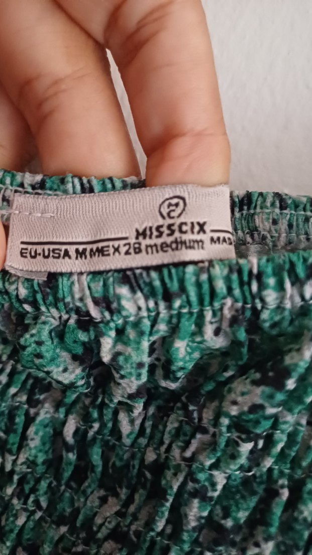 Yeşil Bağlama Desenli elbise - Görsel 3