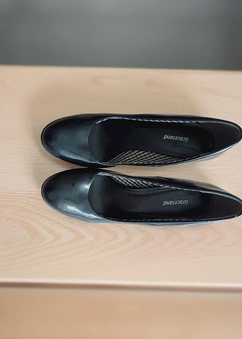 Diger Siyah Rugan Platform Topuklu Kadın Ayakkabı - Görsel 3