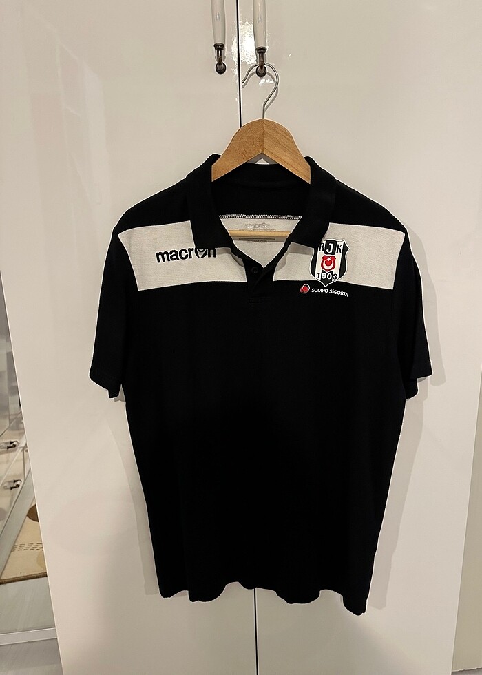 Beşiktaş Polo Yaka Pamuklu Tişört - Görsel 2