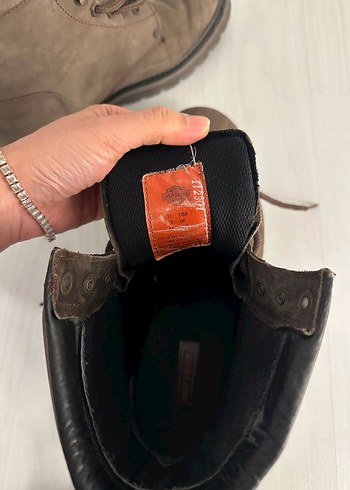 Kahverengi Süet Harley-Davidson Biker Bot - Görsel 4