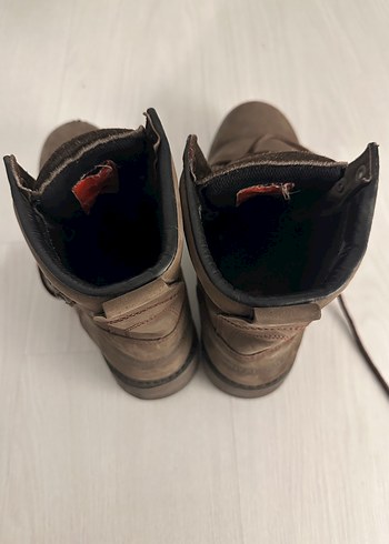 Kahverengi Süet Harley-Davidson Biker Bot - Görsel 10