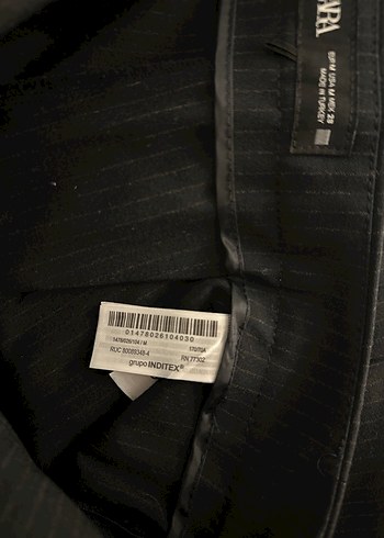 Zara Lacivert şortlu  Pilili Mini Etek - Görsel 3