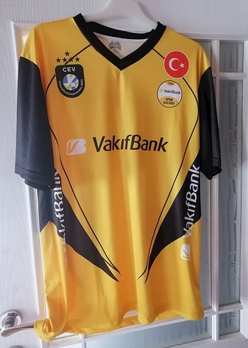 Sarı V-Yaka Kısa Kollu ORİJİNAL VAKIFBANK FORMA