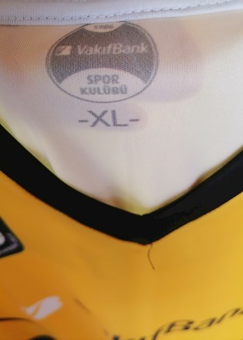 xl Beden Sarı V-Yaka Kısa Kollu ORİJİNAL VAKIFBANK FORMA