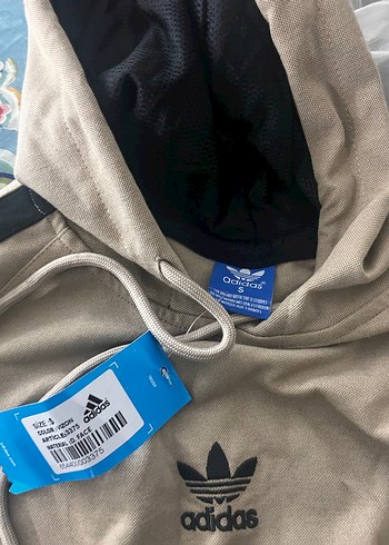 Adidas Gri Kapüşonlu Adidas Sweatshirt