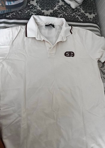 Erkek Beyaz Pamuklu Polo Tişört