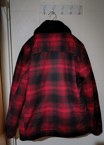 Kırmızı Ekoseli Düğmeli Erkek Ceket - Görsel 2