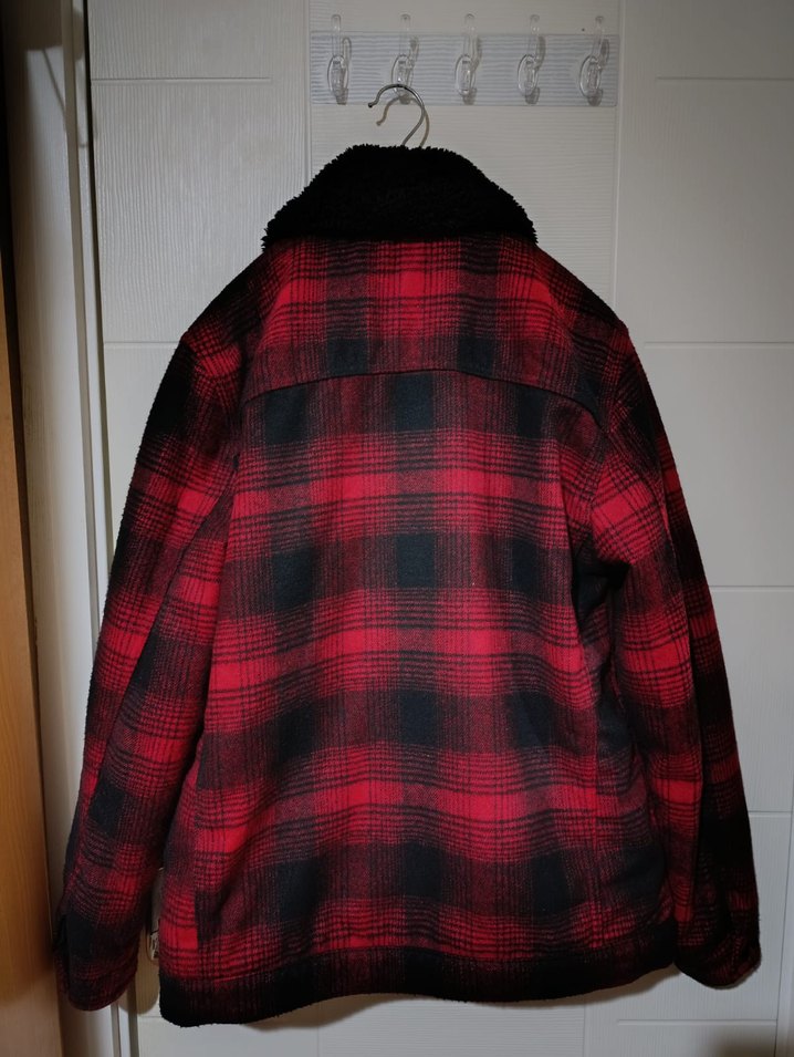 Kırmızı Ekoseli Düğmeli Erkek Ceket - Görsel 2