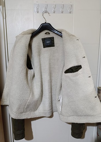 Düğmeli Erkek Süet Ceket Koyu Yeşil haki - Görsel 3