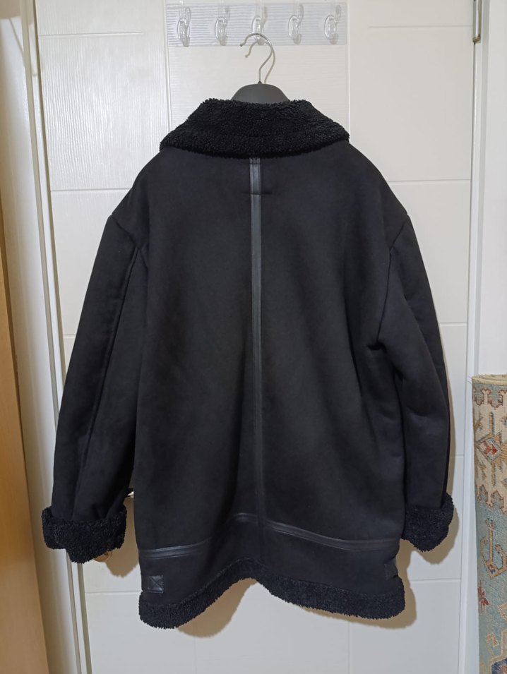 Siyah Süet Fermuarlı Erkek Ceket - Görsel 2