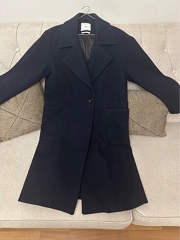 MANGO LACİVERT KABAN