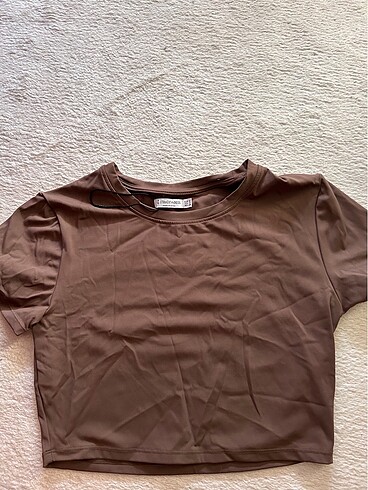 stradivarius crop bluz