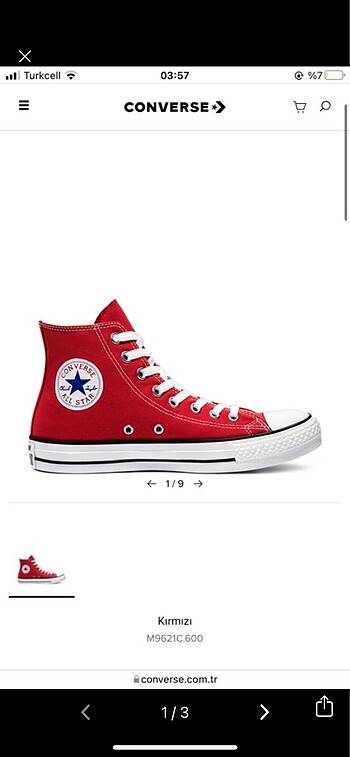 converse chuck taylor kırmızı