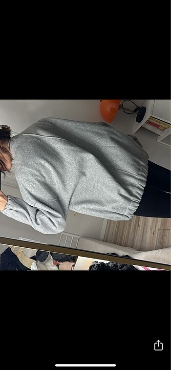 s Beden gri Renk stradivarius bomber ceket