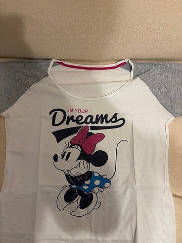 Diğer Pamuklu Mickey Ev Tişörtü Pijama Üstü