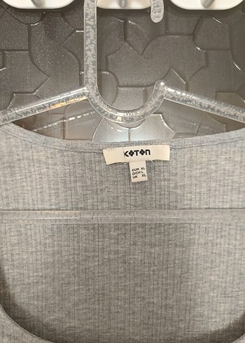 Gri Kısa Kollu Kadın Tişört - Görsel 2