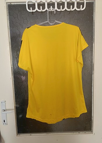 Sarı-Siyah Baskılı Forma Tişörtü, Kısa Kollu - Görsel 4