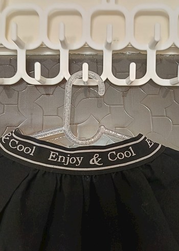 Siyah Piliseli Mini Etek - Görsel 2