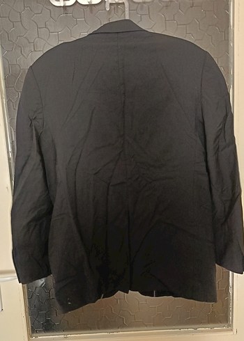 Düğmeli Siyah Erkek Takım Ceketi - Görsel 8