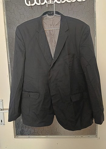 Düğmeli Siyah Erkek Takım Ceketi - Görsel 5