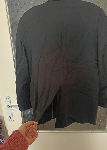 Düğmeli Siyah Erkek Takım Ceketi - Görsel 7