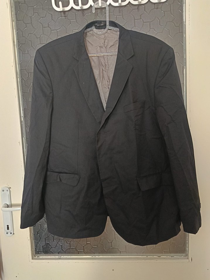 Düğmeli Siyah Erkek Takım Ceketi - Görsel 5