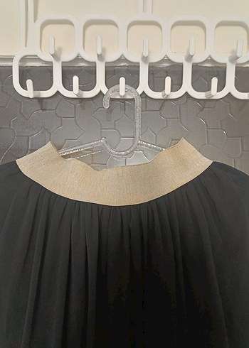 Drapeli Siyah Uzun Gotik Etek - Görsel 4