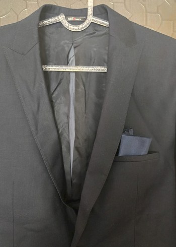 Düğmeli Lacivert Erkek Takım Ceketi - Görsel 8