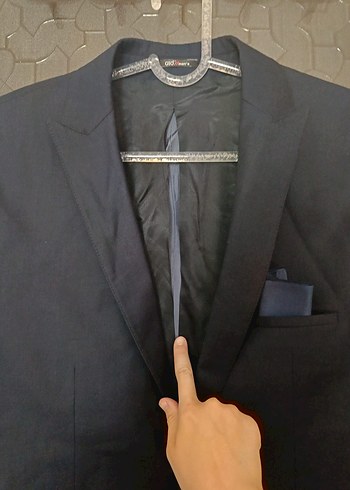 Düğmeli Lacivert Erkek Takım Ceketi - Görsel 7