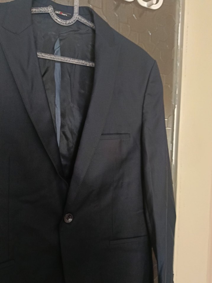 Düğmeli Lacivert Erkek Takım Ceketi - Görsel 4