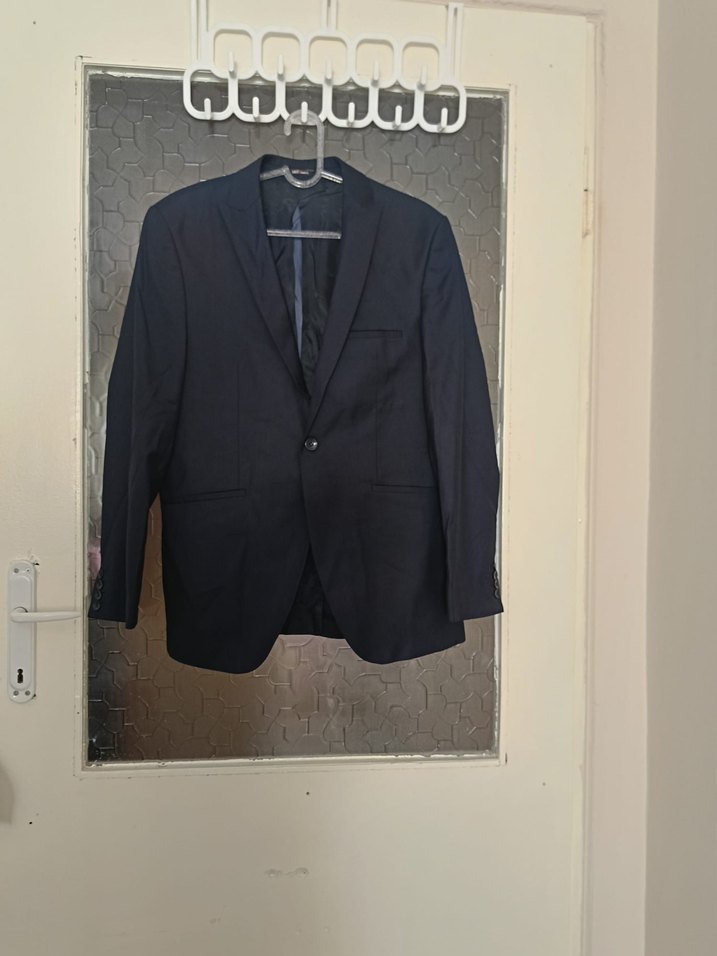 Düğmeli Lacivert Erkek Takım Ceketi - Görsel 5