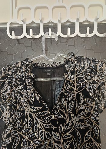 Detaylı V Yaka Bohem Kadın Bluz - Görsel 2