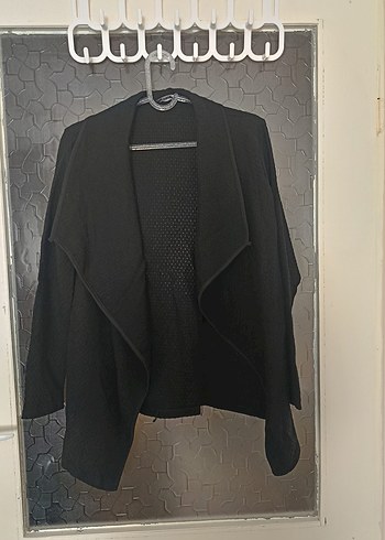 Siyah Midi Yün Ceket - Görsel 2