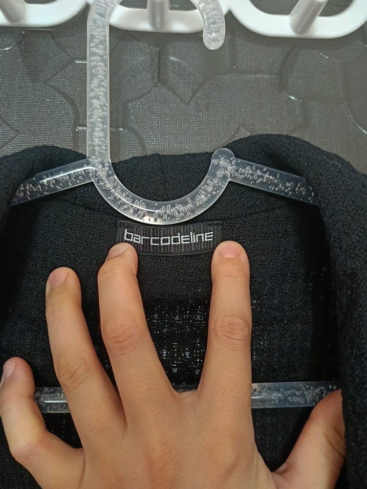 Siyah Midi Yün Ceket - Görsel 4