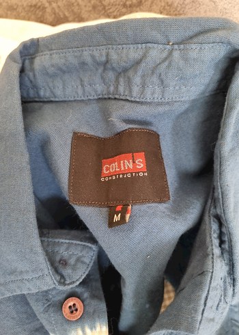 s Beden mavi Renk Düğmeli Kolsuz Batik Colin's Gömlek