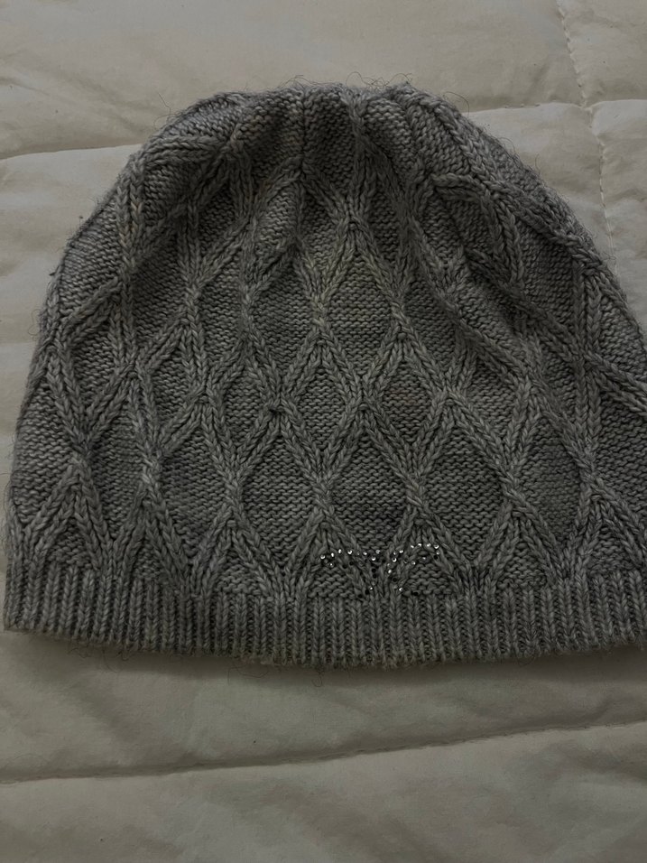 Gri Örgü Kadın Bere - Görsel 2