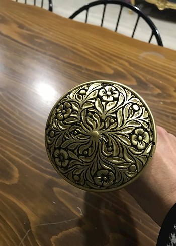 Altın Renkli Vintage Çiçek Desenli renso - Görsel 4