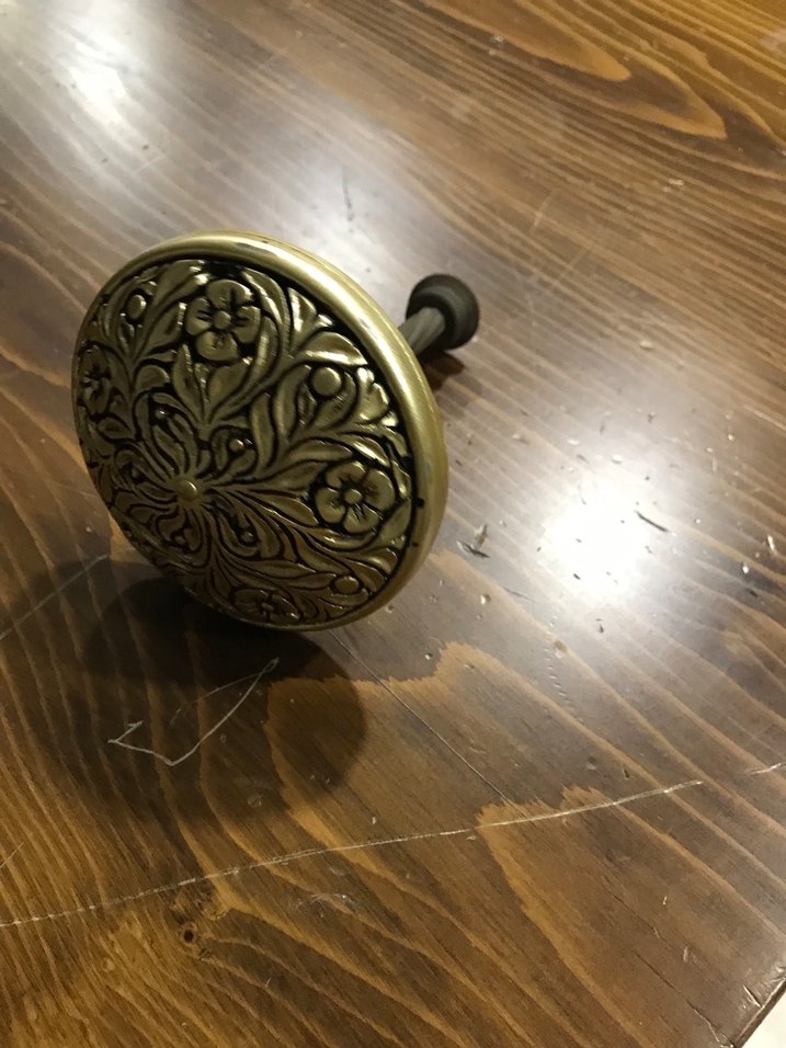 Altın Renkli Vintage Çiçek Desenli renso - Görsel 3