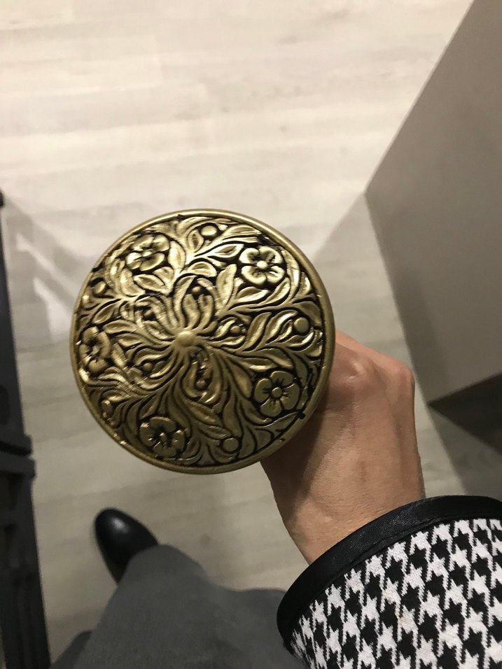 Altın Renkli Vintage Çiçek Desenli renso - Görsel 2