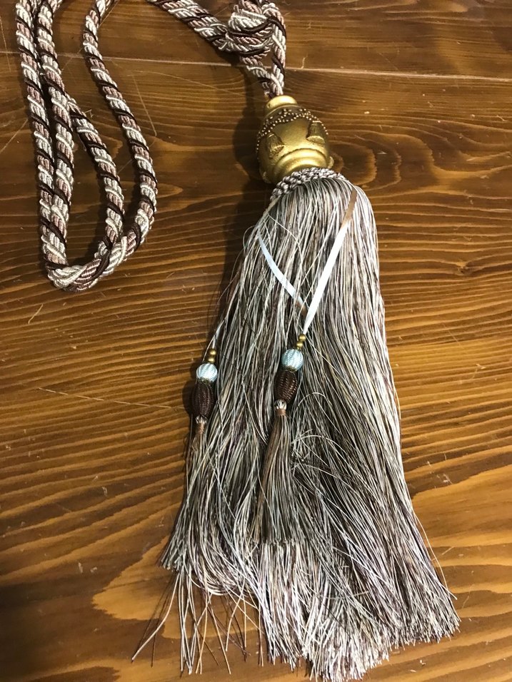 Bohem Tarzı İşlemeli  Perde Püskülü broçol - Görsel 2