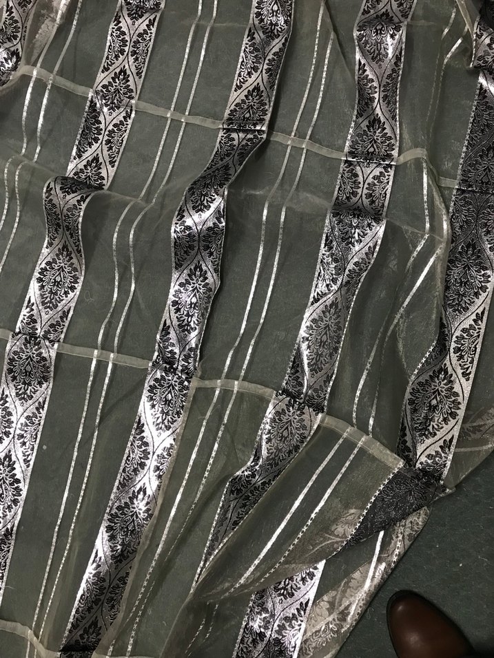 Bohem Gri Desenli Perde - Görsel 2