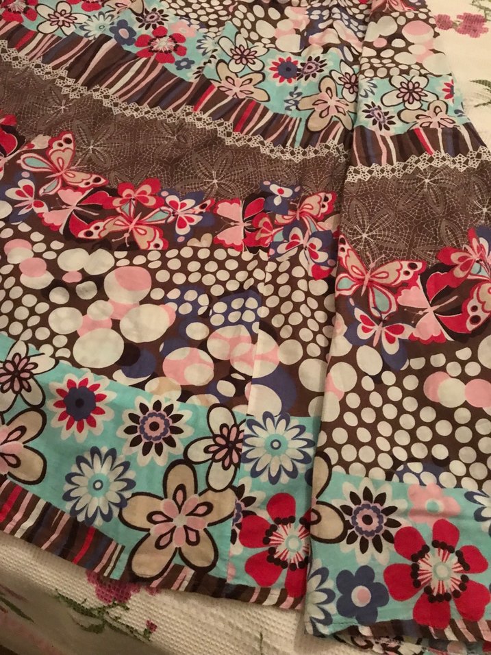 Bohem Renkli Desenli Uzun Etek - Görsel 3