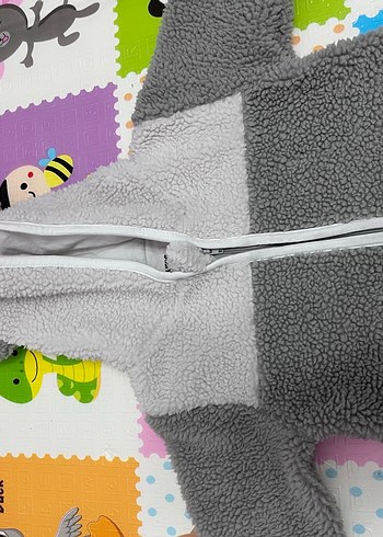 Gri Fermuarlı Bebek Erkek Tulumu - Görsel 3