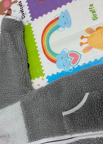 Gri Fermuarlı Bebek Erkek Tulumu - Görsel 4