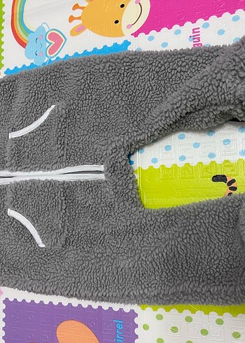 Gri Fermuarlı Bebek Erkek Tulumu - Görsel 5