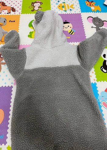 Gri Fermuarlı Bebek Erkek Tulumu - Görsel 6