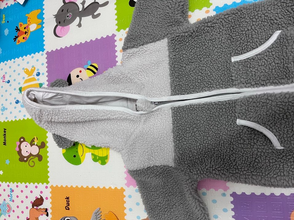 Gri Fermuarlı Bebek Erkek Tulumu - Görsel 3